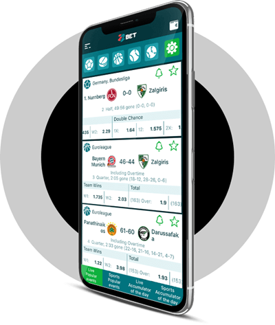 Blick auf die Sport-App